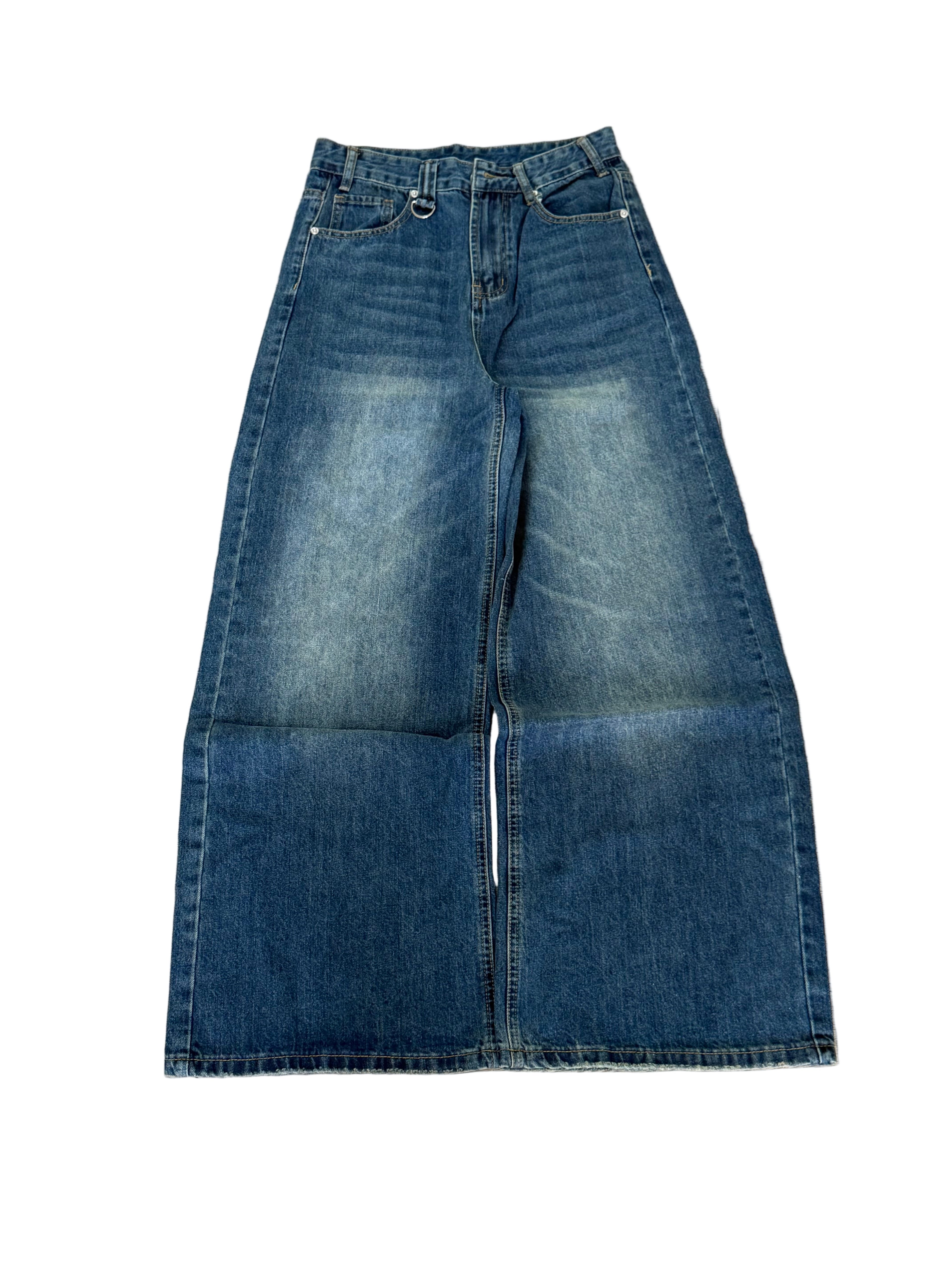 Fogged baggy jeans