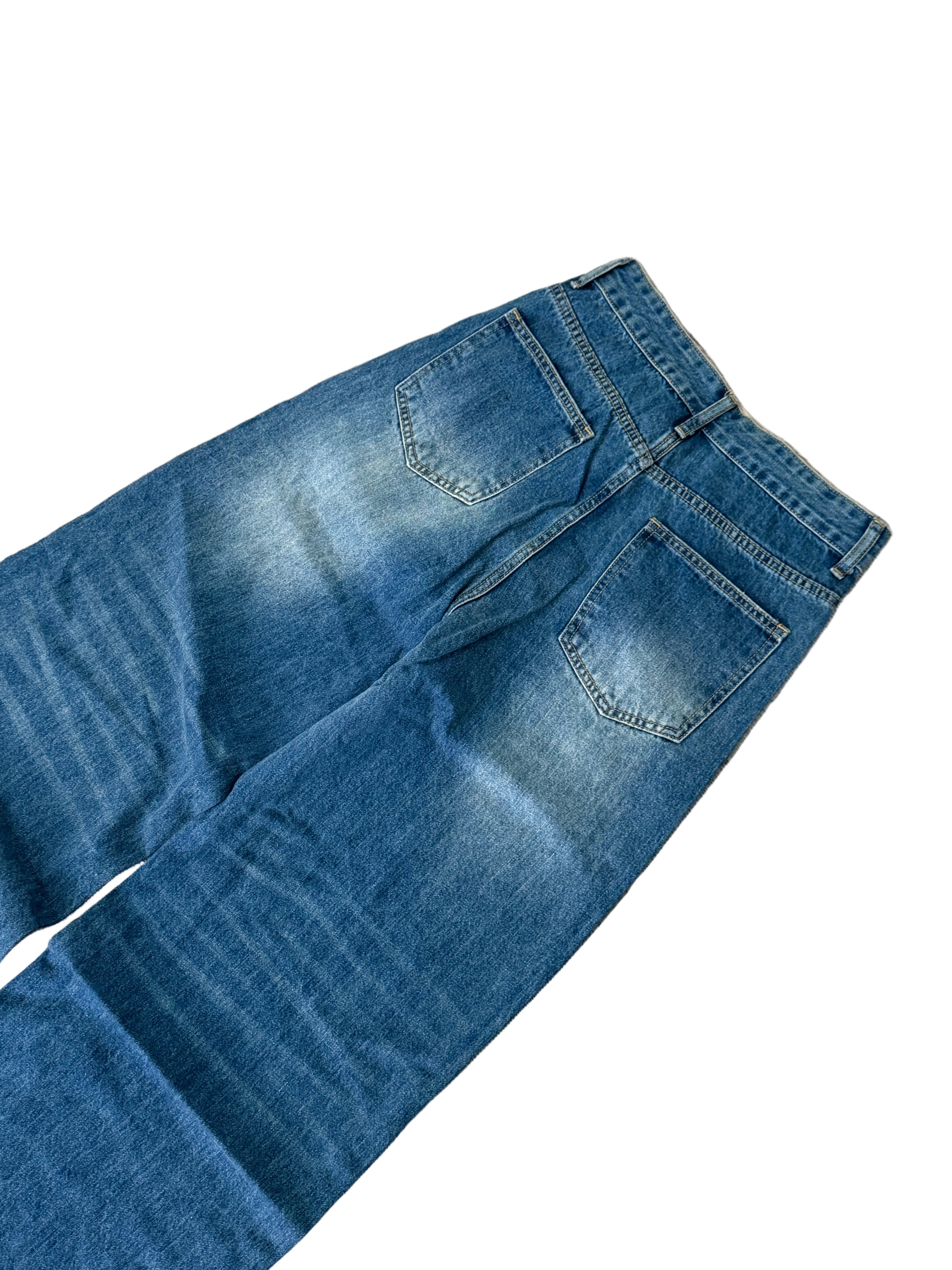 Fogged baggy jeans