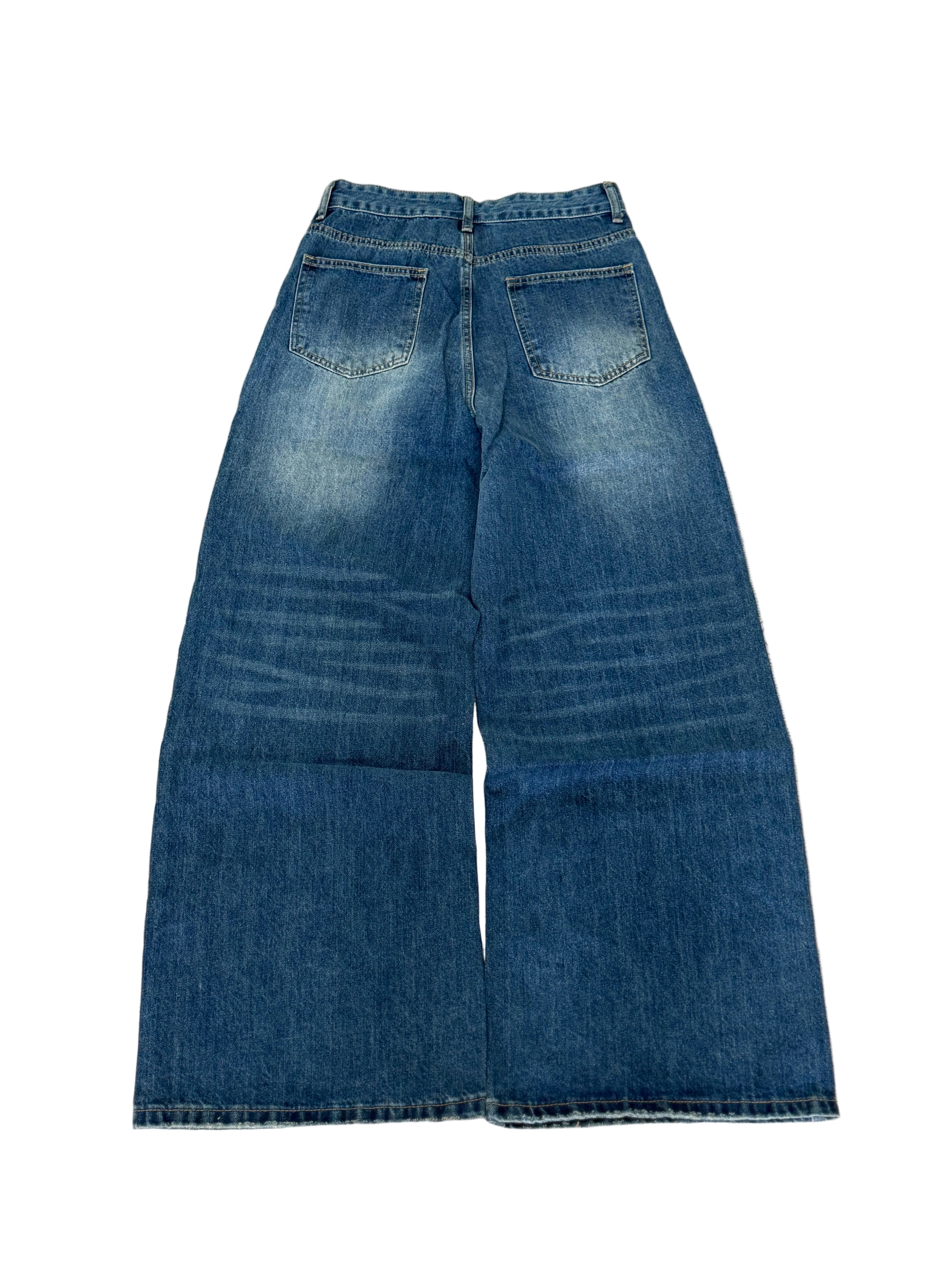 Fogged baggy jeans