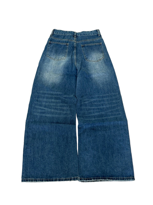 Fogged baggy jeans