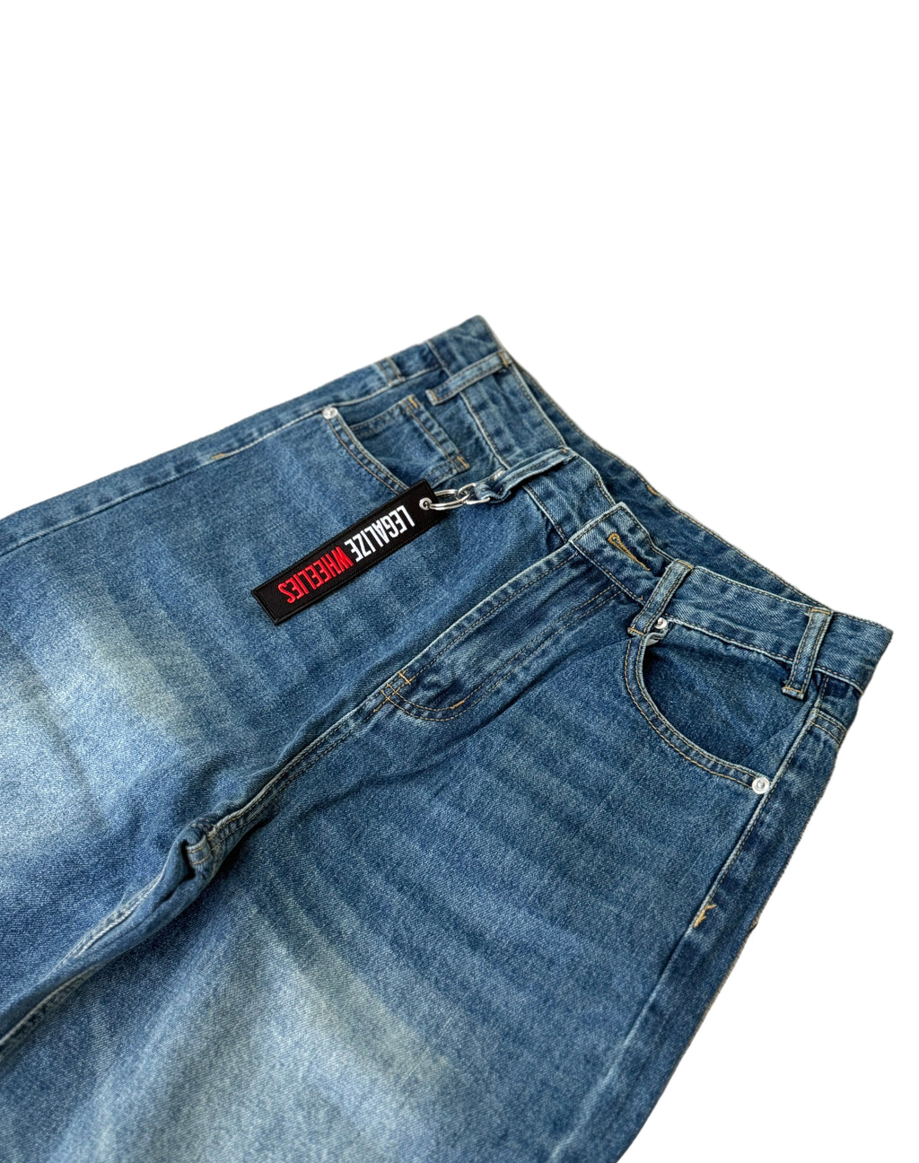 Fogged baggy jeans